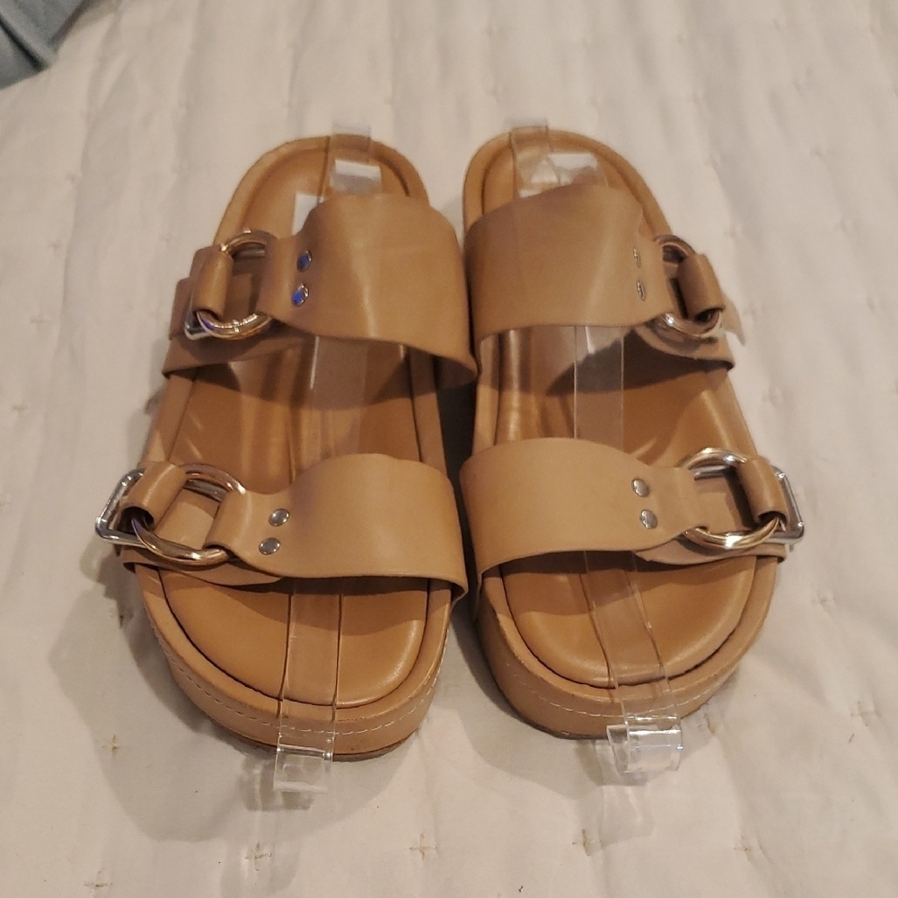The Dolce Vita Cici Blush Stella Buckled Platform Slide Sandals (5)
